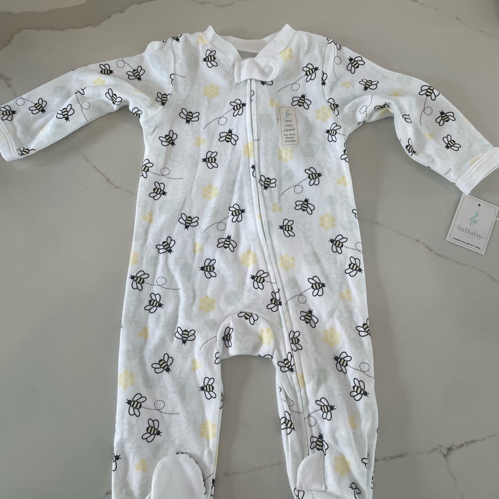 Bee Print Baby One Piece